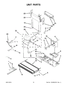 07 - Unit Parts parts for Kitchenaid Refrigerator KRFC300ESS01 from AppliancePartsPros.com