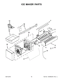 09 - Ice Maker Parts parts for Kitchenaid Refrigerator KRFC300ESS01 from AppliancePartsPros.com