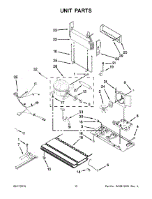 07 - Unit Parts parts for Kitchenaid Refrigerator KRFC300EWH01 from AppliancePartsPros.com
