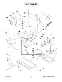 07 - Unit Parts parts for Kitchenaid Refrigerator KRFC302EBL00 from AppliancePartsPros.com