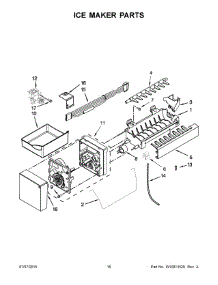 09 - Ice Maker Parts parts for Kitchenaid Refrigerator KRFF302EBL01 from AppliancePartsPros.com