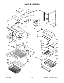 08 - Shelf Parts parts for Kitchenaid Refrigerator KRFF302EBS00 from AppliancePartsPros.com
