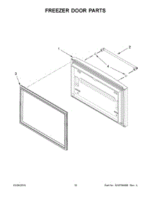 06 - Freezer Door Parts parts for Kitchenaid Refrigerator KRFF302ESS00 from AppliancePartsPros.com
