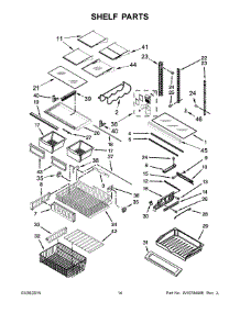 08 - Shelf Parts parts for Kitchenaid Refrigerator KRFF302EWH00 from AppliancePartsPros.com