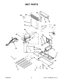 07 - Unit Parts parts for Kitchenaid Refrigerator KRMF606ESS01 from AppliancePartsPros.com