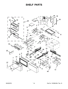 08 - Shelf Parts parts for Kitchenaid Refrigerator KRMF606ESS01 from AppliancePartsPros.com