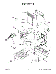 07 - Unit Parts parts for Kitchenaid Refrigerator KRMF706EBS01 from AppliancePartsPros.com