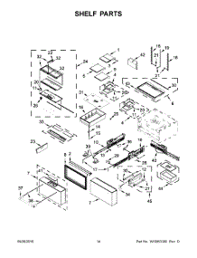 08 - Shelf Parts parts for Kitchenaid Refrigerator KRMF706EBS01 from AppliancePartsPros.com