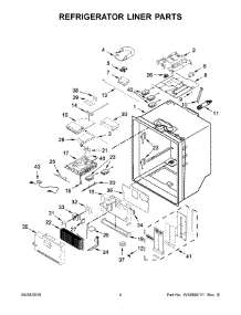 03 - Refrigerator Liner Parts parts for Kitchenaid Refrigerator KRMF706ESS02 from AppliancePartsPros.com