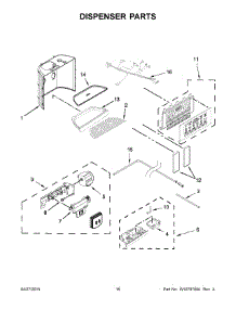 09 - Dispenser Parts parts for Kitchenaid Refrigerator KRSC500ESS00 from AppliancePartsPros.com