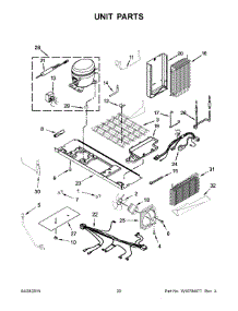 11 - Unit Parts parts for Kitchenaid Refrigerator KRSF505EWH00 from AppliancePartsPros.com