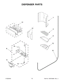 09 - Dispenser Parts parts for Kitchenaid Refrigerator KSC23C8EYY03 from AppliancePartsPros.com