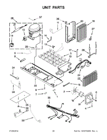 11 - Unit Parts parts for Kitchenaid Refrigerator KSC23C8EYY03 from AppliancePartsPros.com