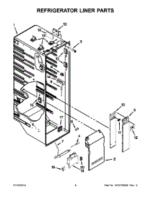 03 - Refrigerator Liner Parts parts for Kitchenaid Refrigerator KSC24C8EYP03 from AppliancePartsPros.com