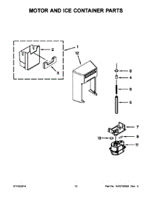 06 - Motor And Ice Container Parts parts for Kitchenaid Refrigerator KSC24C8EYP03 from AppliancePartsPros.com
