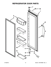 07 - Refrigerator Door Parts parts for Kitchenaid Refrigerator KSC24C8EYP03 from AppliancePartsPros.com