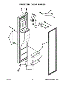 08 - Freezer Door Parts parts for Kitchenaid Refrigerator KSC24C8EYP03 from AppliancePartsPros.com