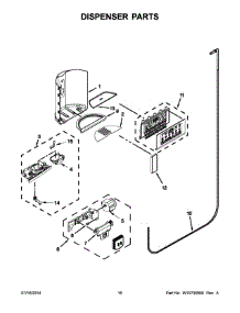 09 - Dispenser Parts parts for Kitchenaid Refrigerator KSC24C8EYP03 from AppliancePartsPros.com