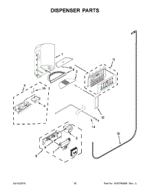 09 - Dispenser Parts parts for Kitchenaid Refrigerator KSC24C8EYP04 from AppliancePartsPros.com