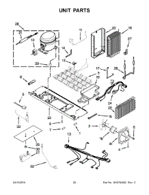 11 - Unit Parts parts for Kitchenaid Refrigerator KSC24C8EYY04 from AppliancePartsPros.com