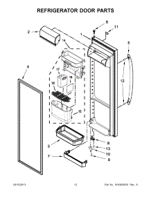06 - Refrigerator Door Parts parts for Kitchenaid Refrigerator KSF22C4CYY00 from AppliancePartsPros.com