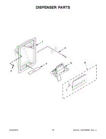 09 - Dispenser Parts parts for Kitchenaid Refrigerator KSF22C4CYY01 from AppliancePartsPros.com