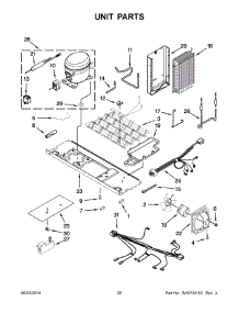 11 - Unit Parts parts for Kitchenaid Refrigerator KSF26C4XYY04 from AppliancePartsPros.com