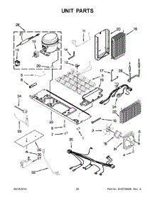 11 - Unit Parts parts for Kitchenaid Refrigerator KSF26C6XYY05 from AppliancePartsPros.com
