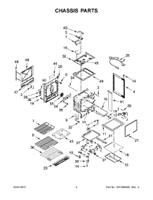 03 - Chassis Parts parts for Kitchenaid Range KSGG700EBS1 from AppliancePartsPros.com