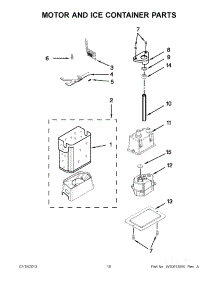 05 - Motor And Ice Container Parts parts for Kitchenaid Refrigerator KSSC36QTS07 from AppliancePartsPros.com
