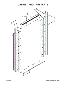 03 - Cabinet And Trim Parts parts for Kitchenaid Refrigerator KSSC36QTS08 from AppliancePartsPros.com