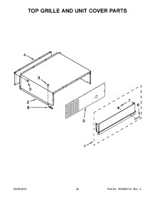 13 - Top Grille And Unit Cover Parts parts for Kitchenaid Refrigerator KSSC36QTS08 from AppliancePartsPros.com