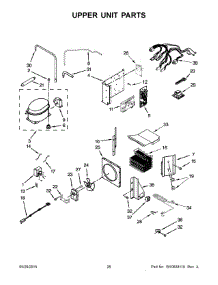 14 - Upper Unit Parts parts for Kitchenaid Refrigerator KSSC36QTS08 from AppliancePartsPros.com