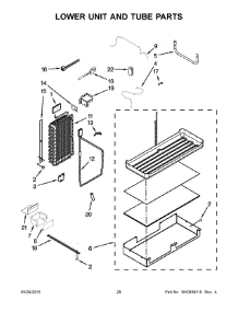 15 - Lower Unit And Tube Parts parts for Kitchenaid Refrigerator KSSC36QTS08 from AppliancePartsPros.com