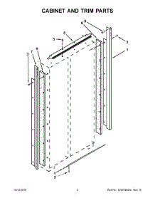 03 - Cabinet And Trim Parts parts for Kitchenaid Refrigerator KSSC36QTS10 from AppliancePartsPros.com