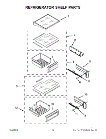 08 - Refrigerator Shelf Parts parts for Kitchenaid Refrigerator KSSC36QTS10 from AppliancePartsPros.com