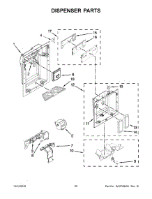 12 - Dispenser Parts parts for Kitchenaid Refrigerator KSSC36QTS10 from AppliancePartsPros.com