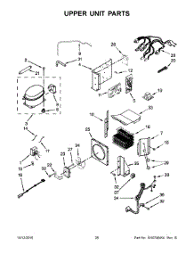 14 - Upper Unit Parts parts for Kitchenaid Refrigerator KSSC36QTS10 from AppliancePartsPros.com