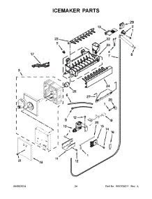 13 - Icemaker Parts parts for Kitchenaid Refrigerator KSSC42FTS18 from AppliancePartsPros.com