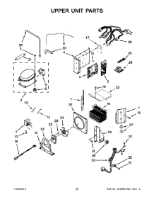 14 - Upper Unit Parts parts for Kitchenaid Refrigerator KSSC42QTS18 from AppliancePartsPros.com