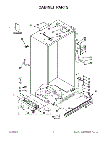 02 - Cabinet Parts parts for Kitchenaid Refrigerator KSSC42QVS06 from AppliancePartsPros.com