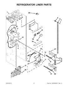 04 - Refrigerator Liner Parts parts for Kitchenaid Refrigerator KSSC42QVS06 from AppliancePartsPros.com