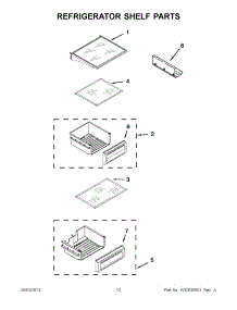 07 - Refrigerator Shelf Parts parts for Kitchenaid Refrigerator KSSC42QVS06 from AppliancePartsPros.com