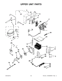 13 - Upper Unit Parts parts for Kitchenaid Refrigerator KSSC42QVS06 from AppliancePartsPros.com