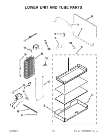 14 - Lower Unit And Tube Parts parts for Kitchenaid Refrigerator KSSC42QVS06 from AppliancePartsPros.com