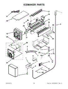 15 - Icemaker Parts parts for Kitchenaid Refrigerator KSSC42QVS06 from AppliancePartsPros.com