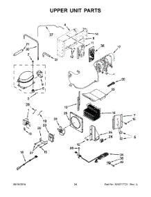 13 - Upper Unit Parts parts for Kitchenaid Refrigerator KSSC42QVS10 from AppliancePartsPros.com