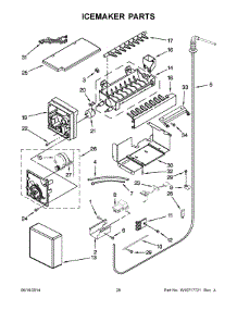 15 - Icemaker Parts parts for Kitchenaid Refrigerator KSSC42QVS10 from AppliancePartsPros.com