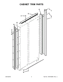 03 - Cabinet Trim Parts parts for Kitchenaid Refrigerator KSSC48FTS20 from AppliancePartsPros.com