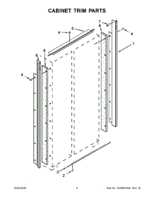 03 - Cabinet Trim Parts parts for Kitchenaid Refrigerator KSSC48QVS06 from AppliancePartsPros.com